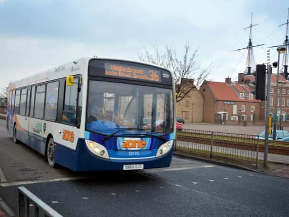 A Stagecoach North East bus in Hartlepool.