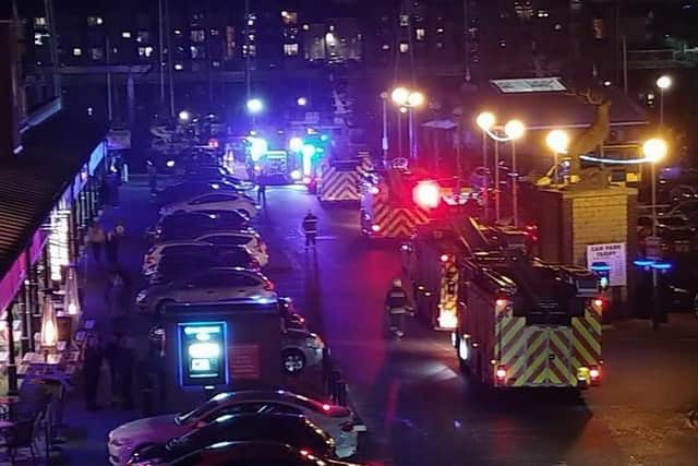 Emergency services at the scene last night. Picture: Trevor Sherwood - Police Hour