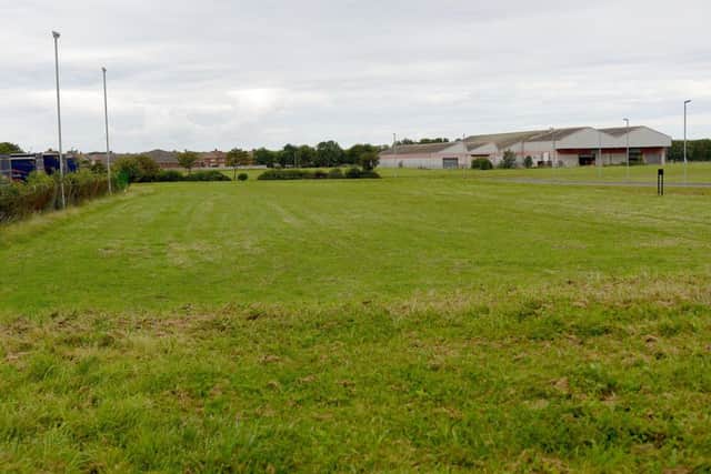 Land at the industrial estate which has been planned for a housing development.