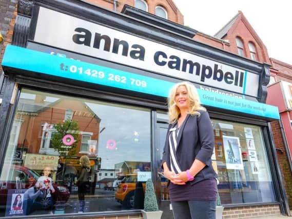 The Anna Campbell hair salon on York Road in Hartlepool.