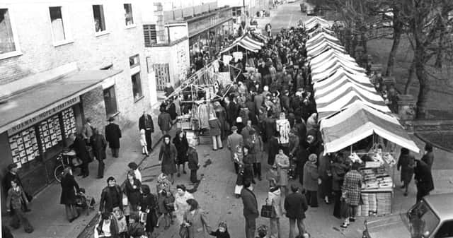 The open market in Hartlepool which had gone down a hit with customers.