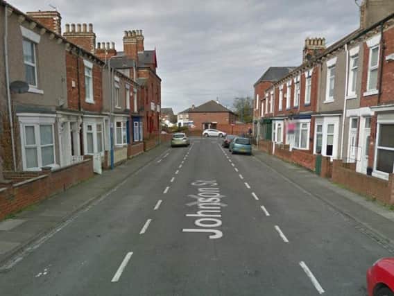 Police were called to a report of man with suspected stab wounds Johnson Street in Hartlepool. Pic by Google Maps.