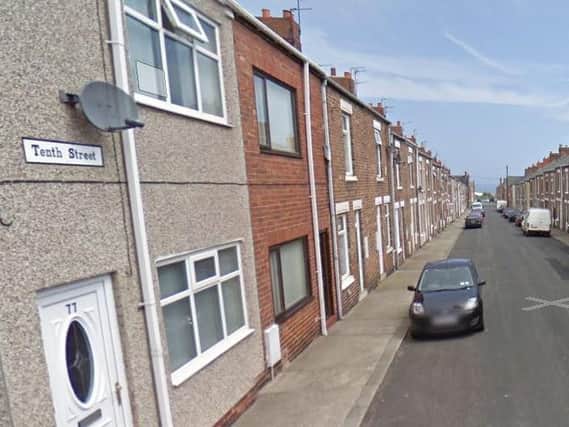 The incident happened in Tenth Street in Blackhall Colliery. Image copyright Google Maps.