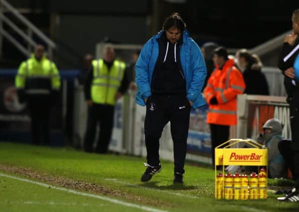 Hartlepool United V Maidenhead. National League.

Craig Harrison after the final whistle.

Picture: TOM BANKS
