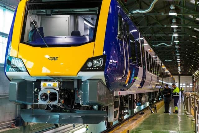 Northern Rail unveiled its first state-of-the-art train which will not be used on its services serving Sunderland and Hartlepool