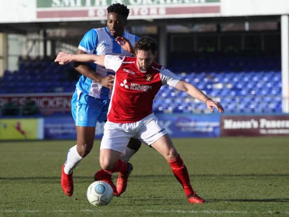 Devante Rodney in action for Pools.