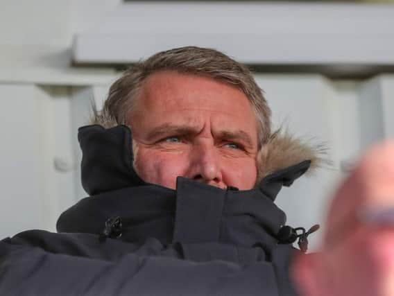 Lee Clark snapped at a freezing Victoria Park yesterday