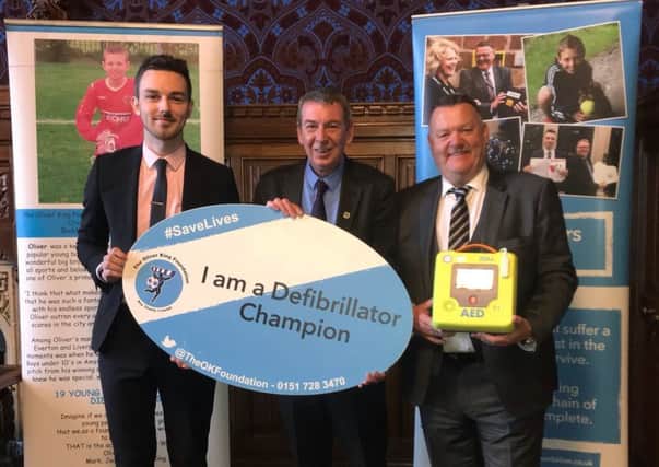 Mike Hill MP signs up to become a Defibrillator Champion for Hartlepool.
