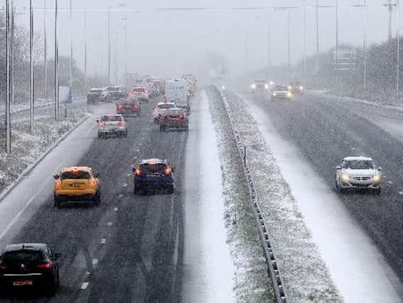 The severe weather has caused problems on the A19.