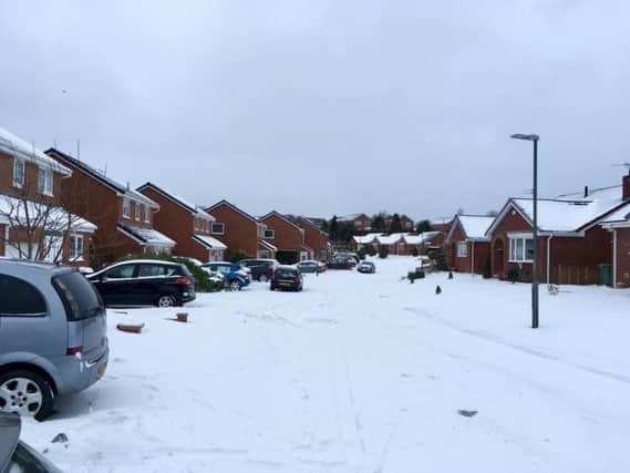 Hartlepool residents are being urged to remain vigilant after a man was conned out of 180 to have his path cleared of snow.