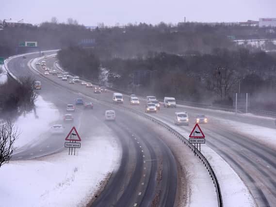 Snow on A19. Picture by Kevin Brady