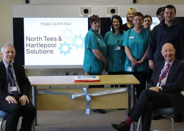 Trust staff at  the launch of North Tees and Hartlepool Solutions