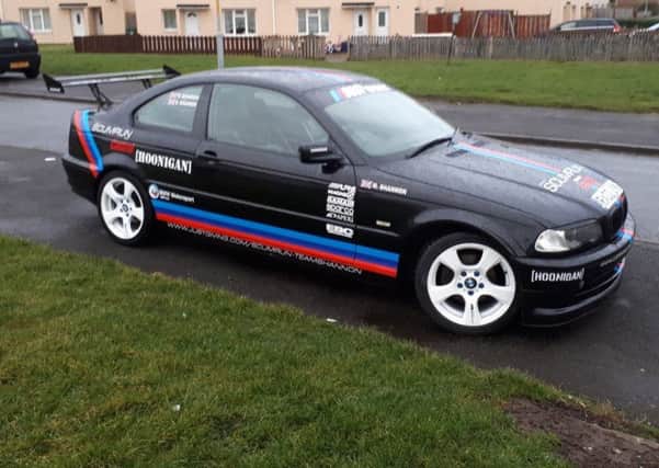 The car which will be used by Team Shannon in the Scumrun.