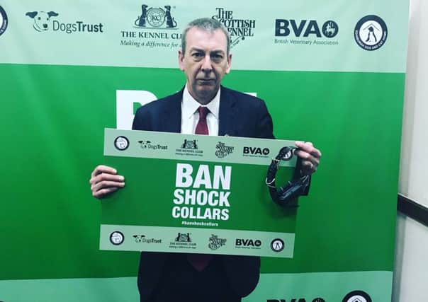 Hartlepool MP Mike Hill supports campaign to ban electric shock dog collars.
