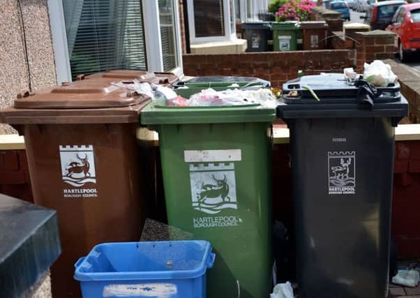 Bin lids should be fully closed say Hartlepool Borough Council