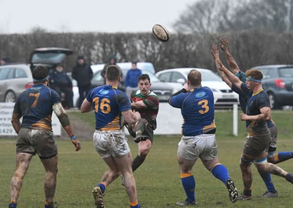 West Hartlepool in their defeat to Alnwick on Saturday.