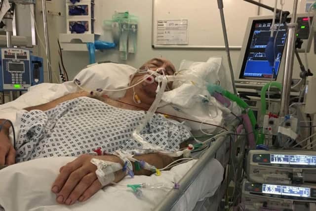 Alastair was in a coma for almost two weeks after the incident.
