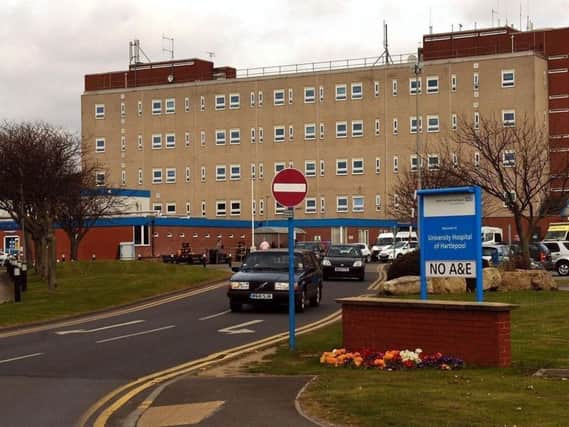 At theUniversity Hospital of Hartlepool, the rating of services improved overall becausematernity services had improved.