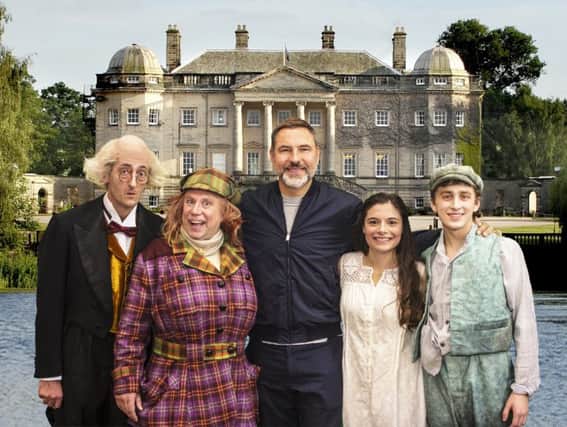 David Walliams and the cast of Awful Auntie