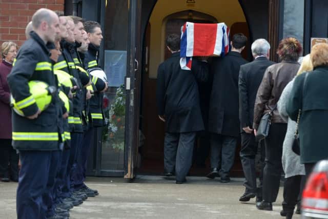 Funeral of former Cleveland Fire Brigade chief Frank Huntley