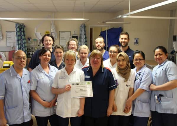 The joint replacement team at the University Hospital of Hartlepool.