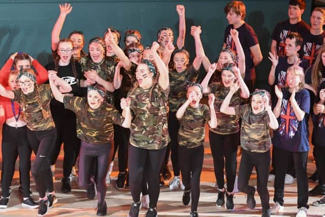 Manor School celebrate their win at the Hartlepool Schools Hip Hop Dance Championships.