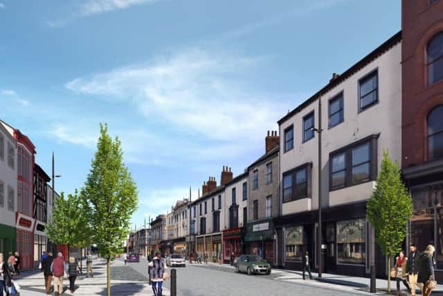 A computer generated image of how Church Street is expected to look after regeneration work