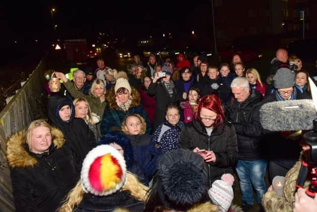 A vigil for the dog took place in Hartlepool.