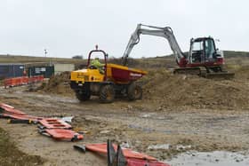 Construction is underway at Tees Bay Retail Park at the site of a new Lidl store.