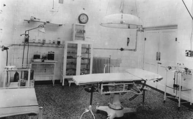 The operating theatre.