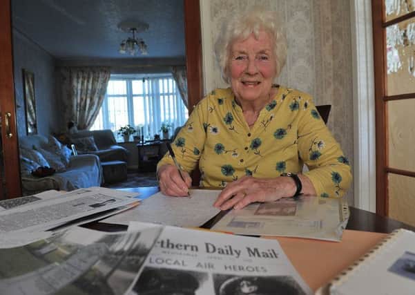Author June Markwell researching information for her new book. Picture by FRANK REID