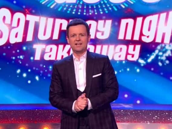 Declan Donnelly completed the series of Saturday Night Takeaway without his presenting partner Ant. Pic: PA.