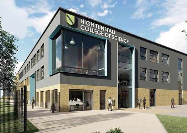 Artists impressions of the new High Tunstall College of Science. Courtesy of BAM Design