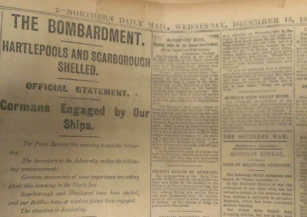 The Northern Daily Mail's report of the Bombardment.