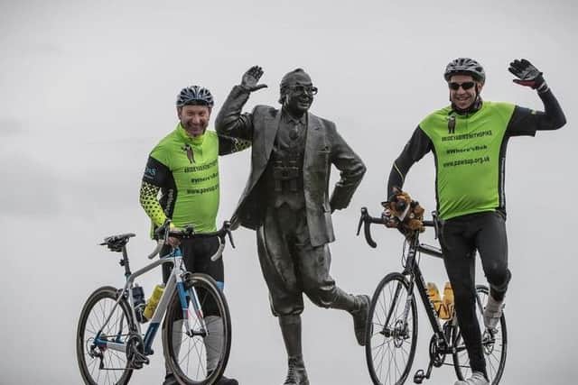 Starting from the Eric Morecambe statue in Morecambe