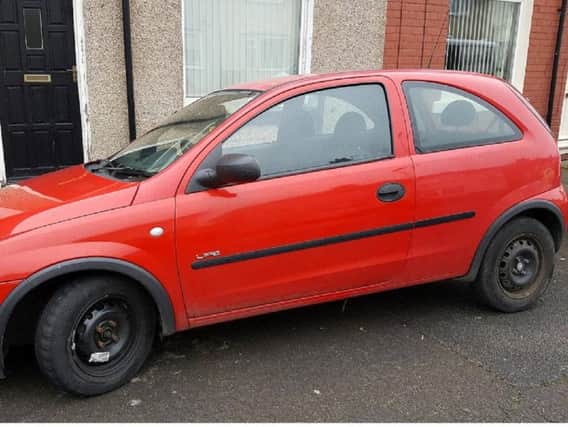The car which was seized. Picture courtesy of Hartlepool Neighbourhood Police Team.