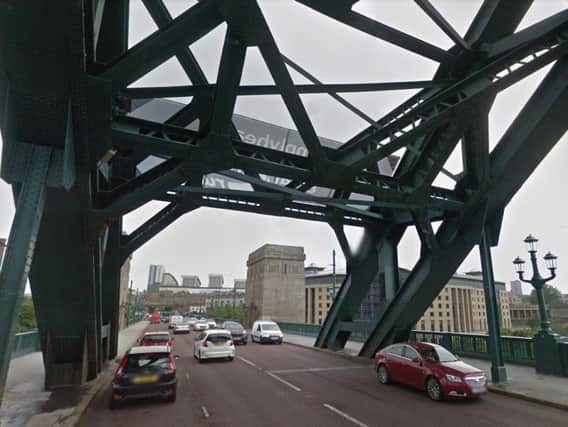 The Ford Fiesta was travelling towards Gateshead across the Tyne Bridge when the collision happened at the junction of Askew Road. Image copyright Google Maps.