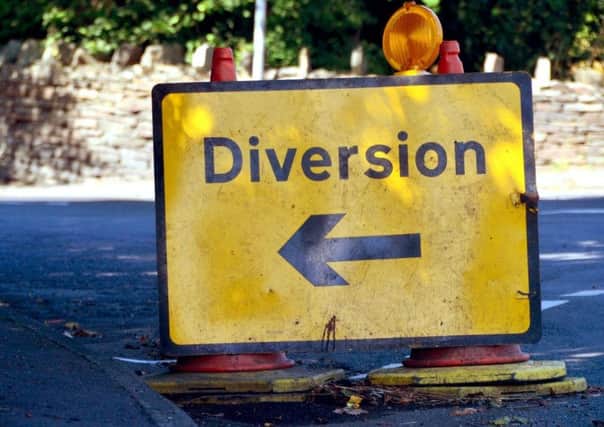 Diversions will be in place