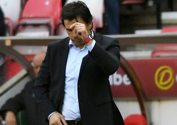 Chris Coleman suffers on Saturday. Picture by Frank Reid
