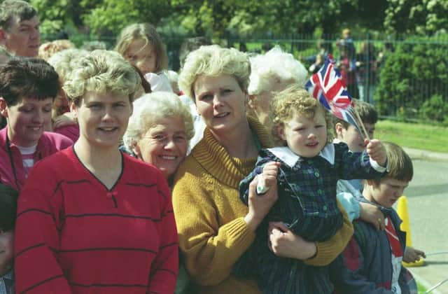 Lining up to see the Queen and Prince Philip in 1993. Are you pictured?