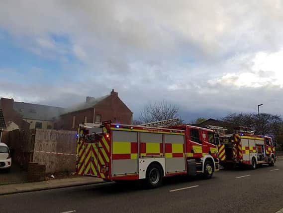 Fire crews in Owton Manor Lane this evening. Picture courtesy of Carl Gorse.