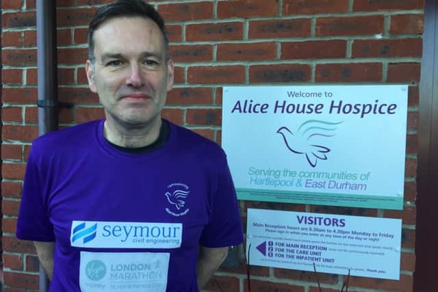 Alan Robson at Alice House Hospice.
