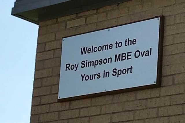 The new sign at Peterlee Cricket Club