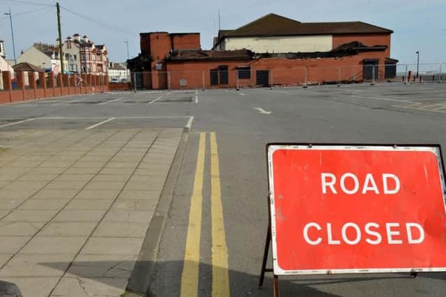 The carpark next to the Longscar building is closed this morning