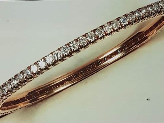 Diamond bangle stolen in Hartlepool.