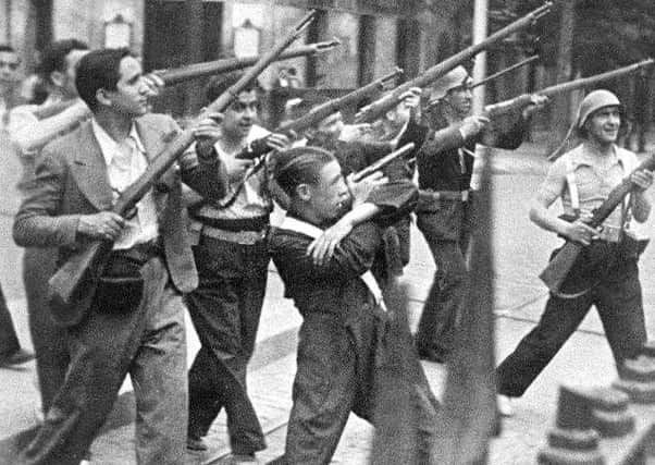 Fighters during the Spanish Civil War.