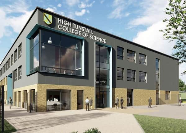 Artists impressions of the new High Tunstall College of Science.
Courtesy of BAM Design