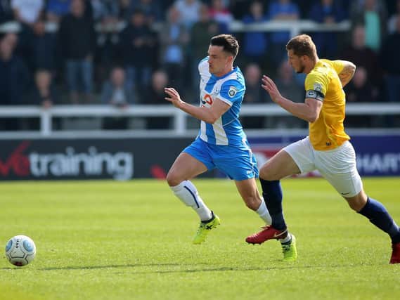 Ryan Donaldson against Torquay at the Vic.