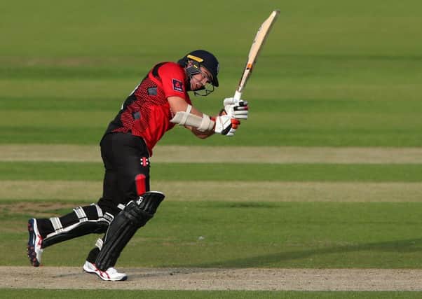 Tom Latham batting for Durham Jets against Worcestershire Rapids last season.  Picture by Tom Banks