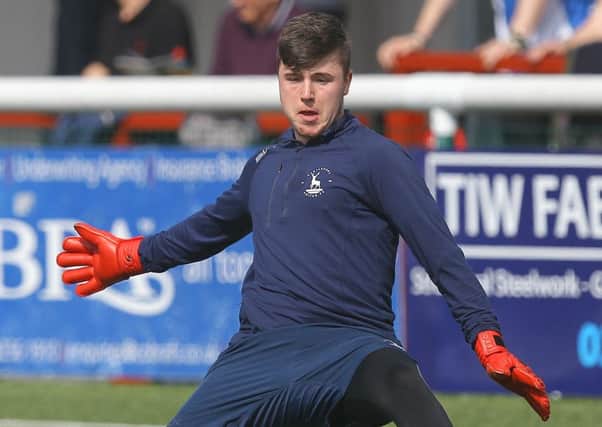 Hartlepool United's young goalkeeper Ryan Catterick.
